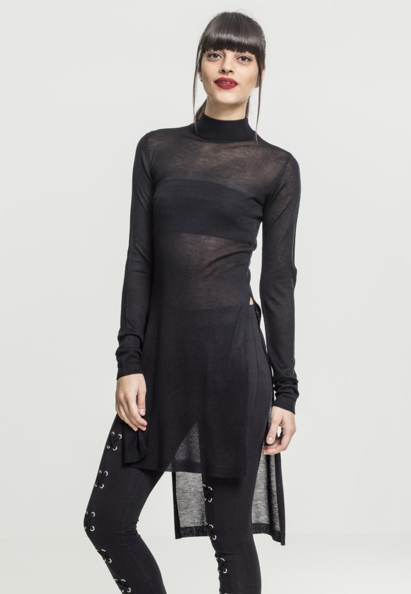 TB 1342 Fine Knit Tortleneck Long Shirt