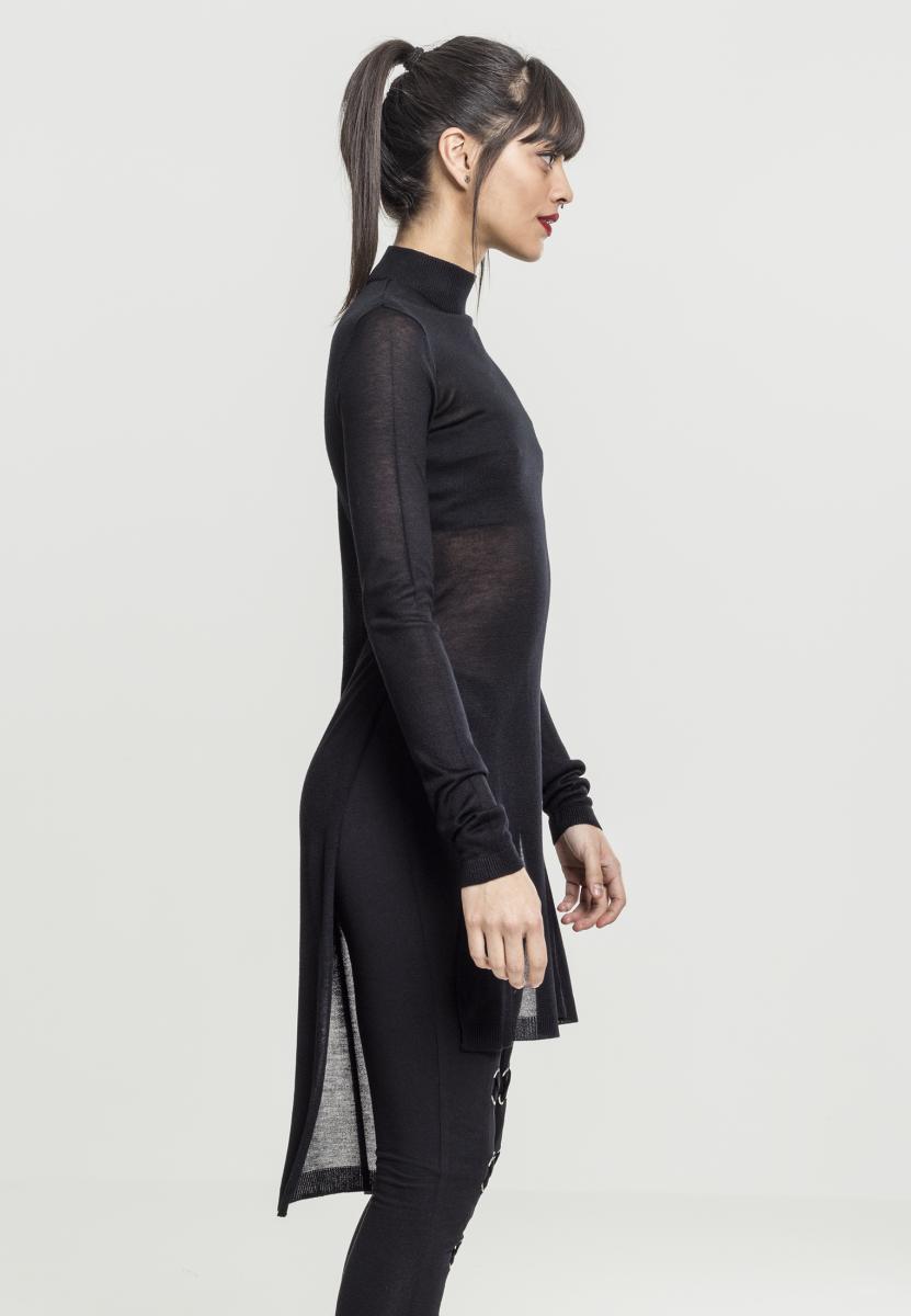 TB 1342 Fine Knit Tortleneck Long Shirt