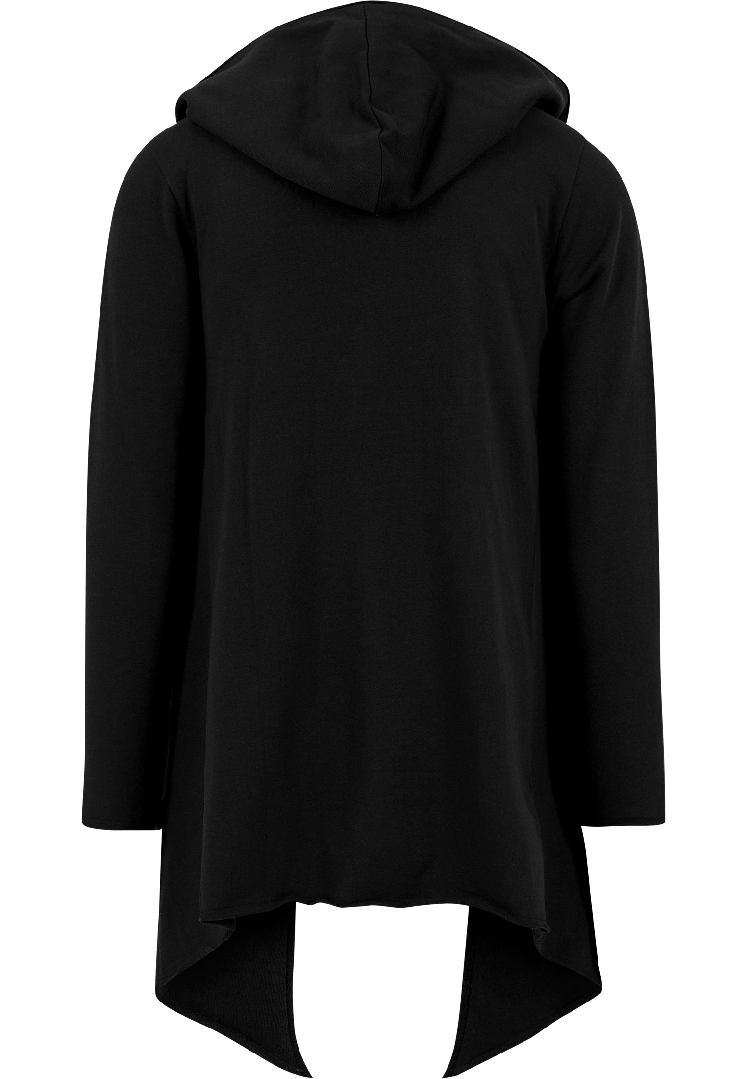 TB 1389 Long Hooded Open Edge Cardigan