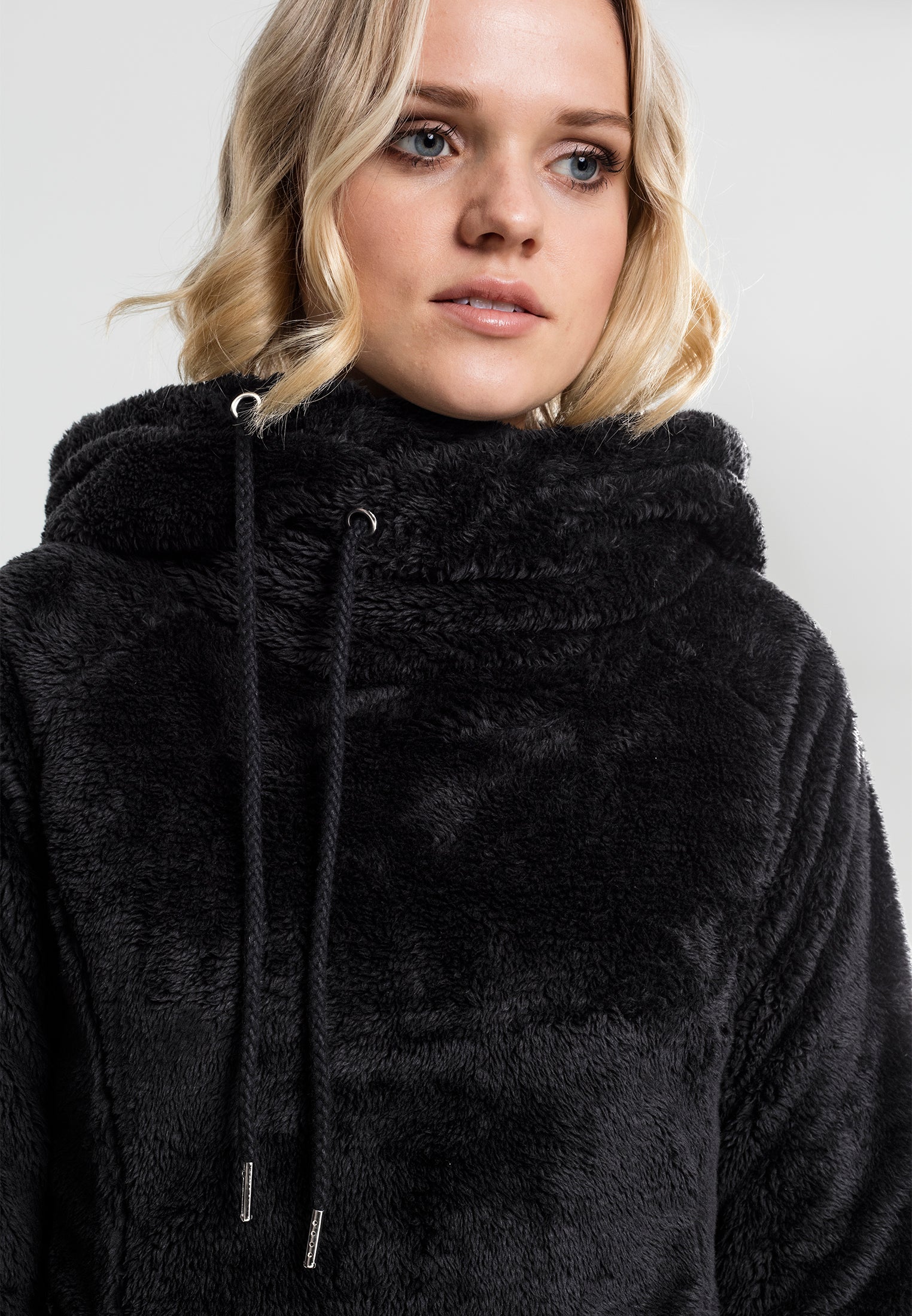 TB-1752 long teddy hoody