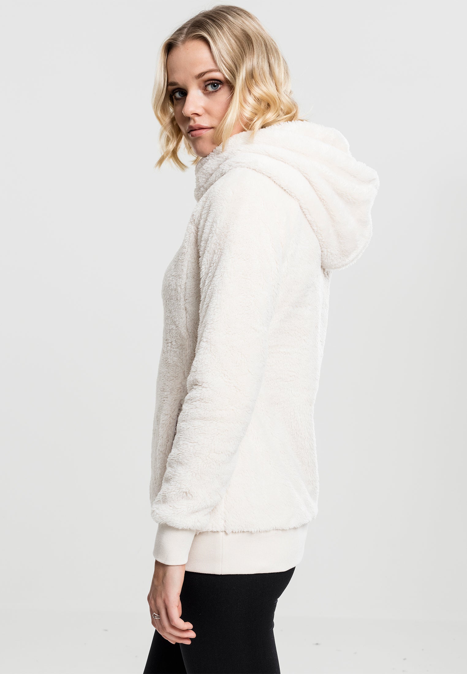 TB-1752 long teddy hoody