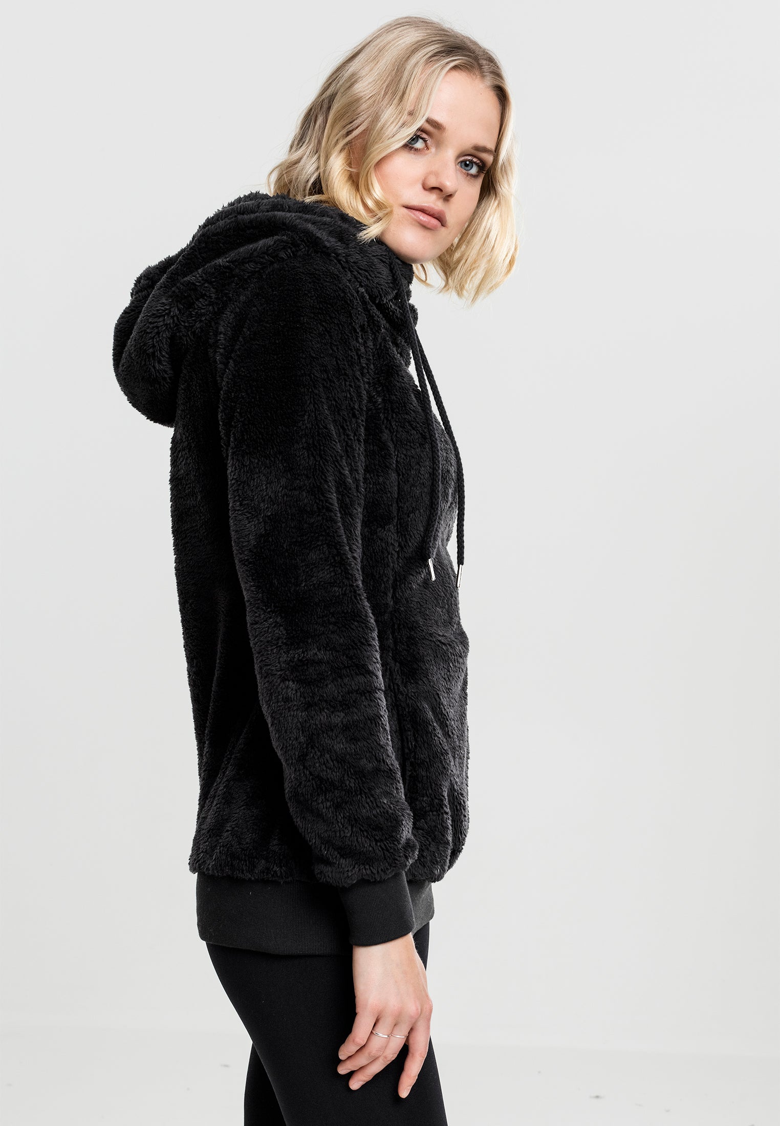 TB-1752 long teddy hoody
