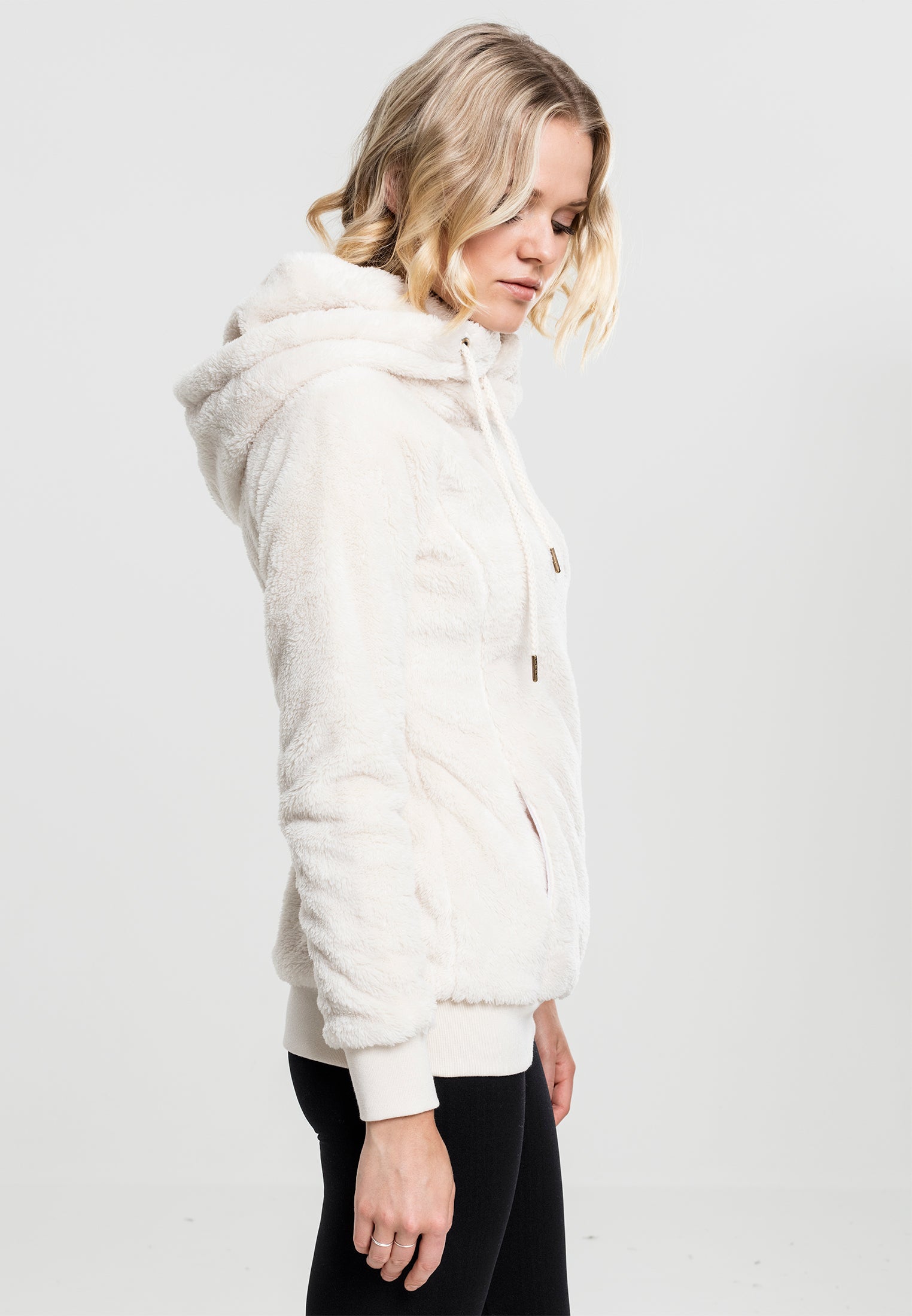 TB-1752 long teddy hoody