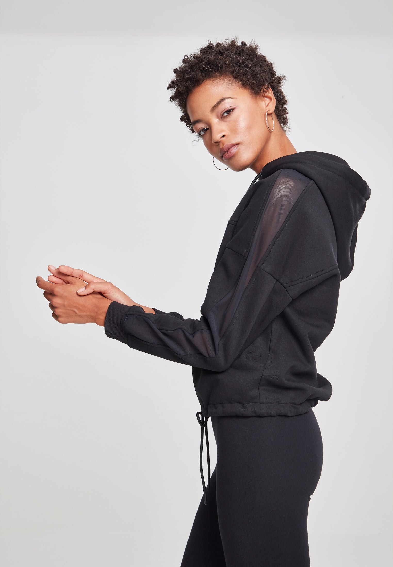 TB 2466 Ladies Oversized Tech Mesh Inset Hoody