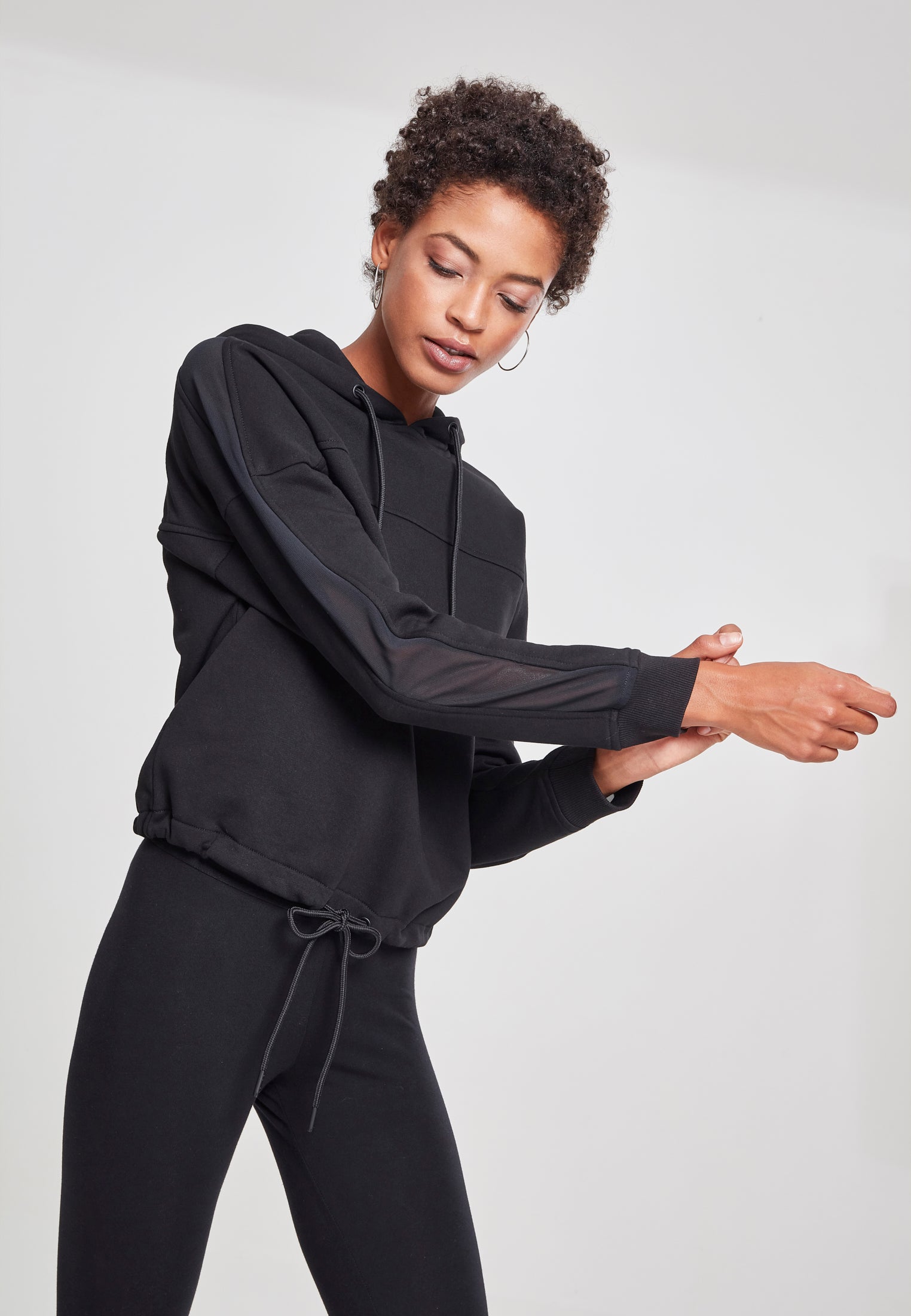 TB 2466 Ladies Oversized Tech Mesh Inset Hoody