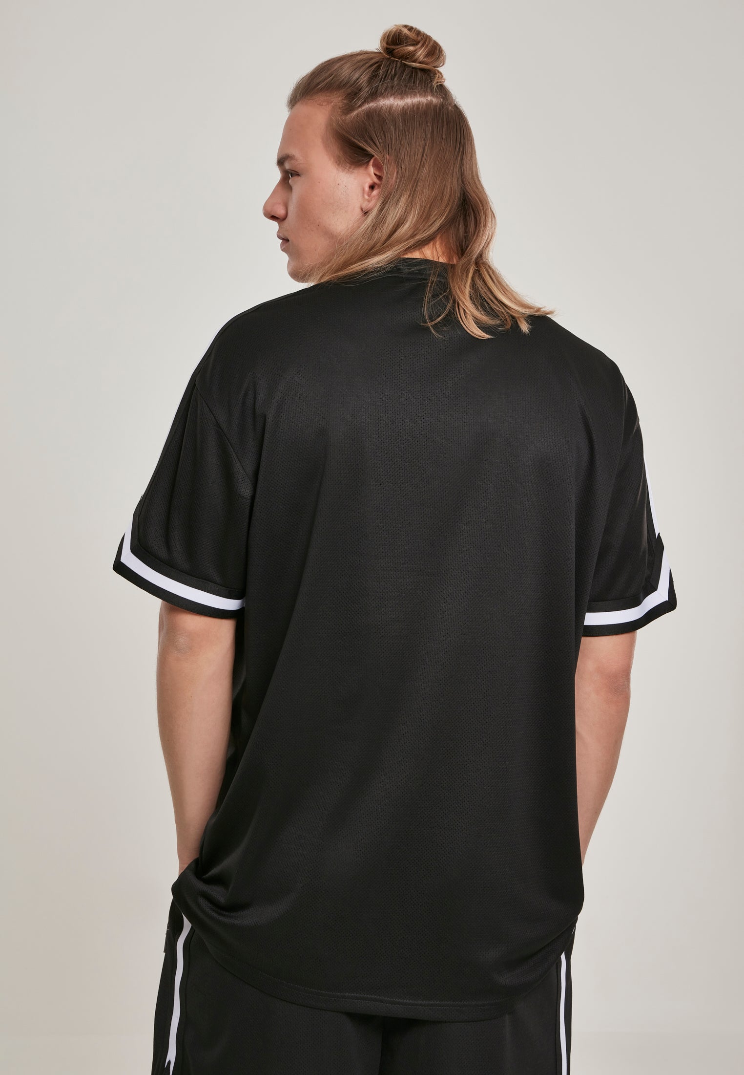 TB 2890 ovs stripes mesh tee