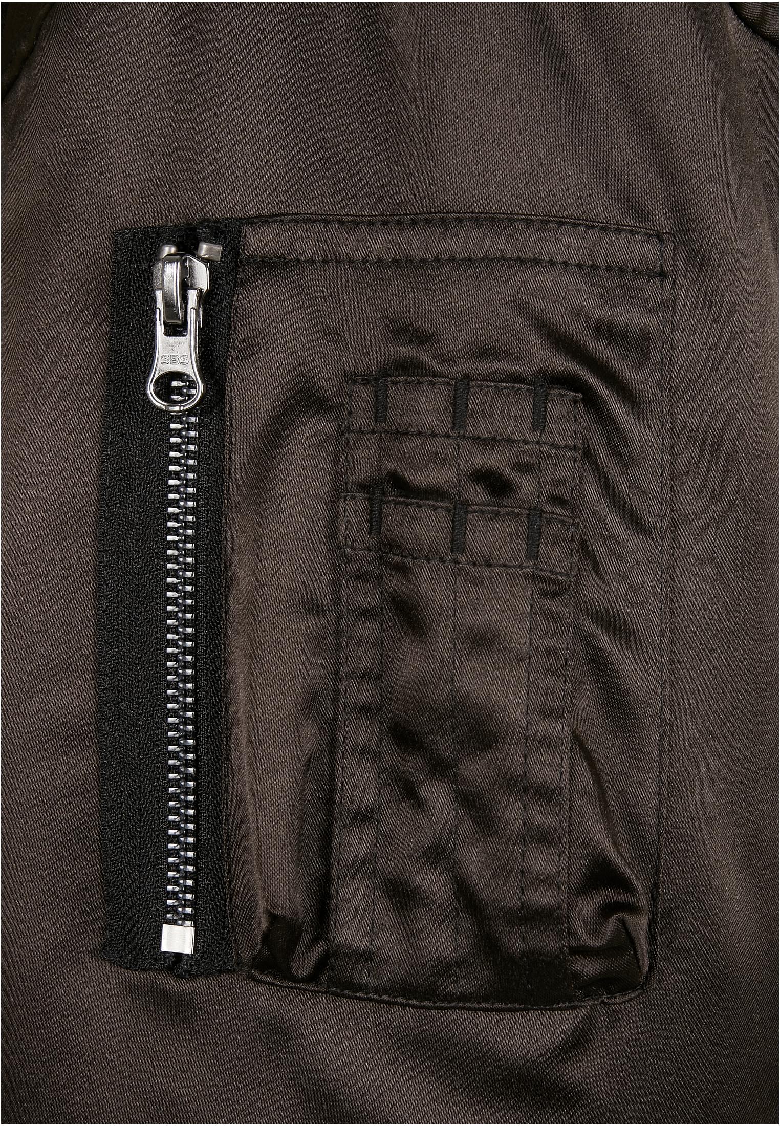 TB 4542 short ovs satin bomber jacket