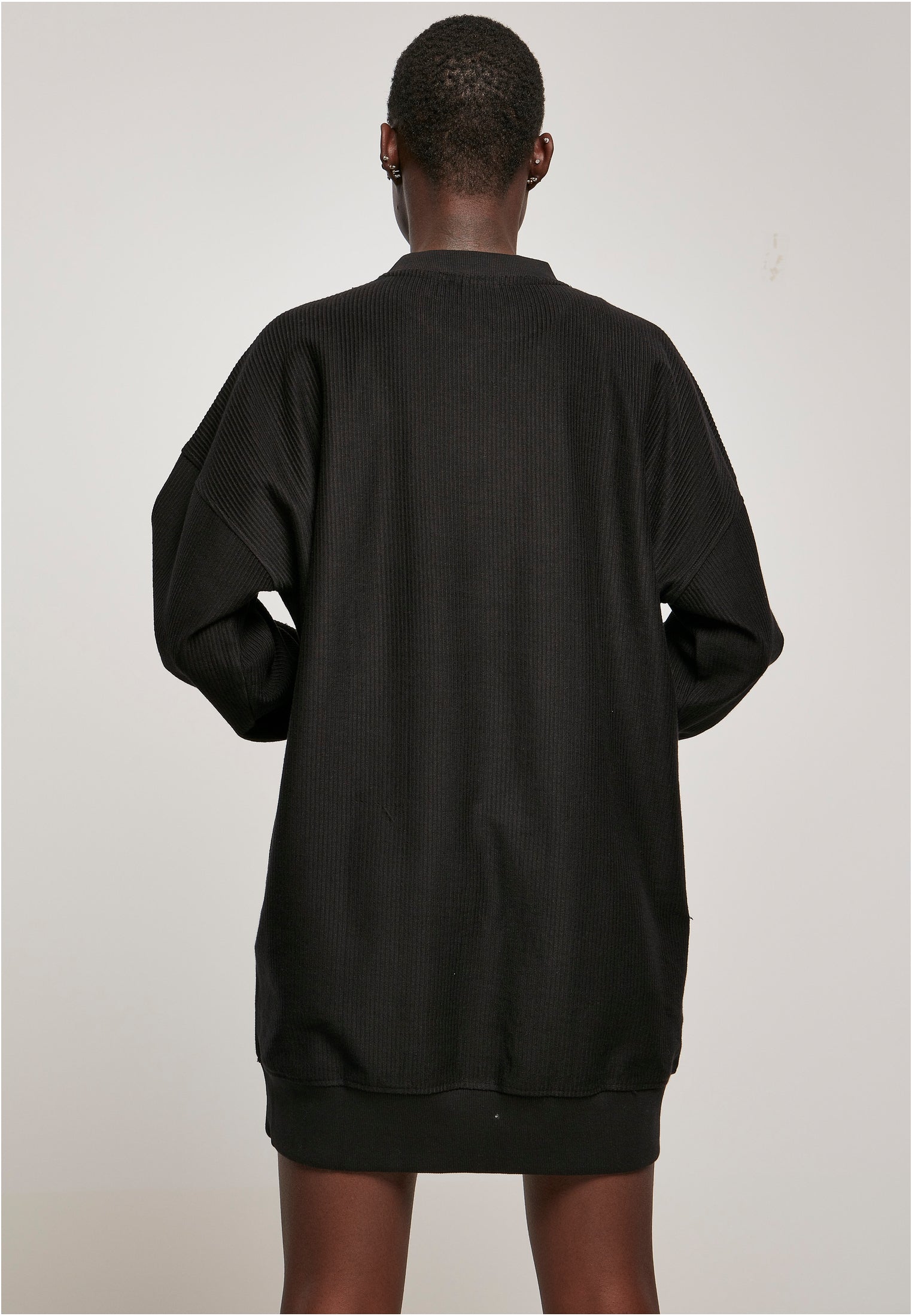 TB 5055 LADIES OVERSIZED RIB CREWNECK DRESS
