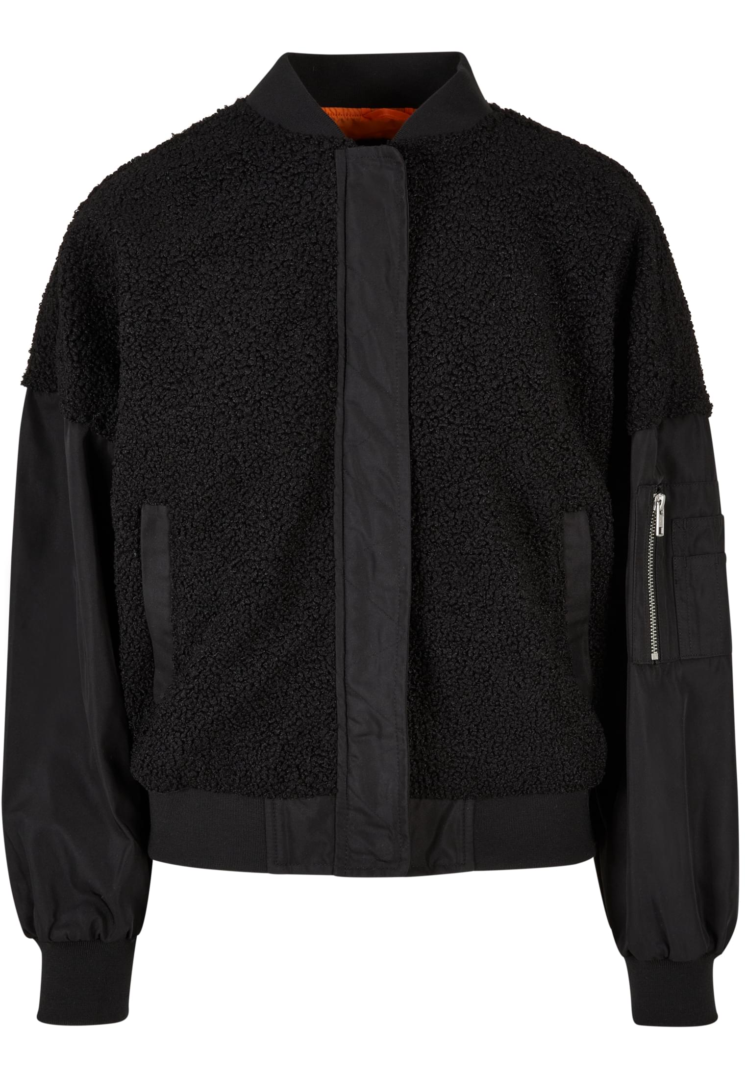 TB 5081 Ladies oversize sherpa mixed bomber